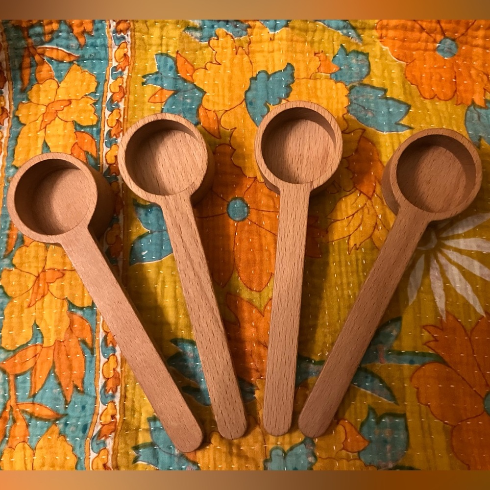 Natural Wooden Spoons Set of 7